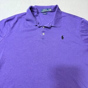 Polo Ralph Lauren Classic Fit Purple Cotton Short Sleeve Polo Shirt Mens XL